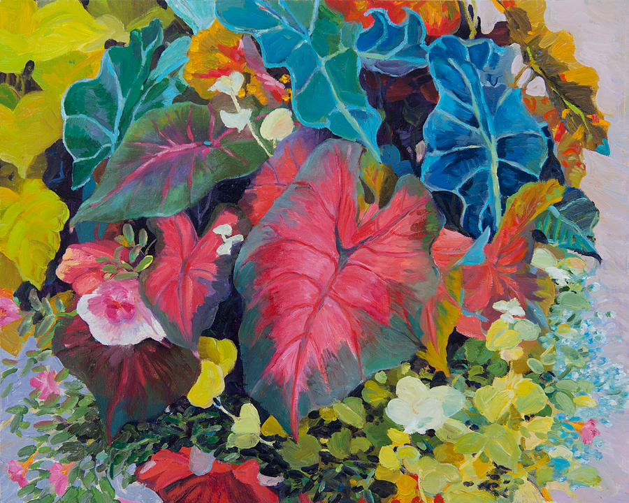 Leaves Painting by Judith Barath