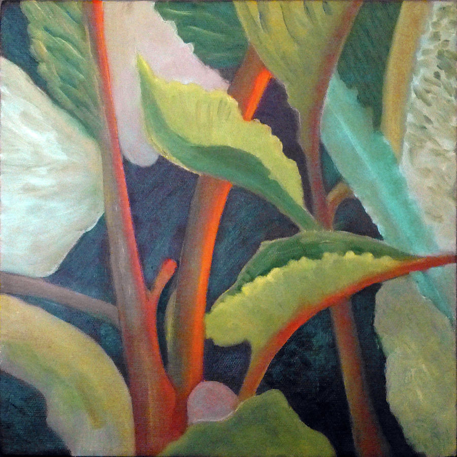 Leaves Painting by Karen Coggeshall