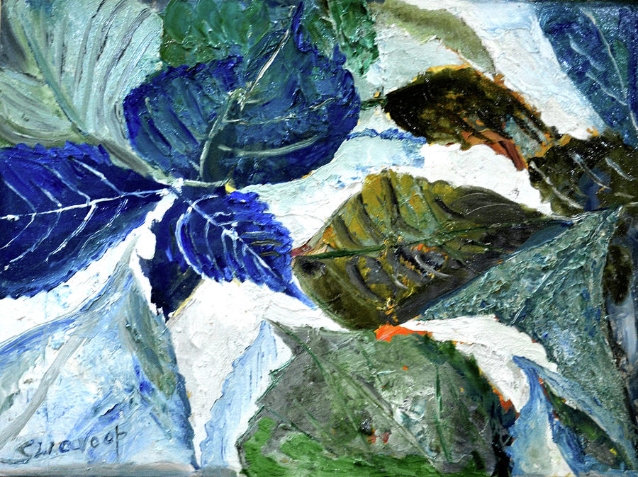 Leaves Leaves And Leaves-1 Painting by Anand Swaroop Manchiraju