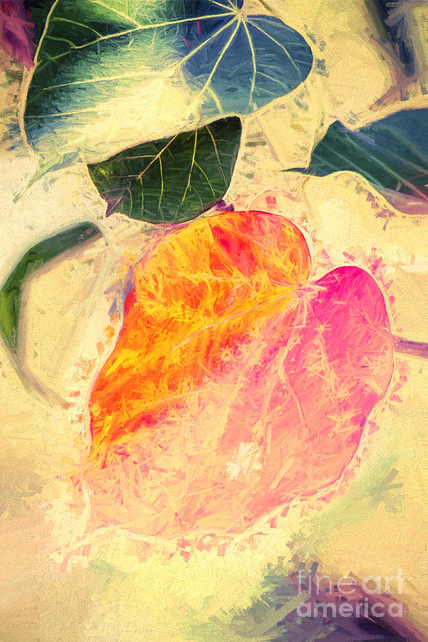 Leaves of impressionism Painting by Jorgo Photography