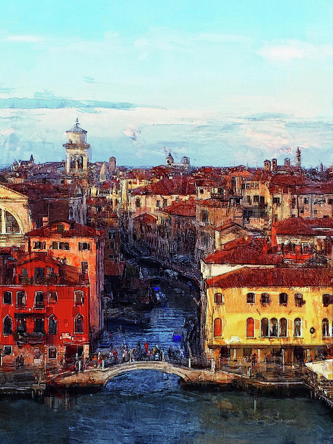 Leaving Venice Digital Art by Looking Glass Images