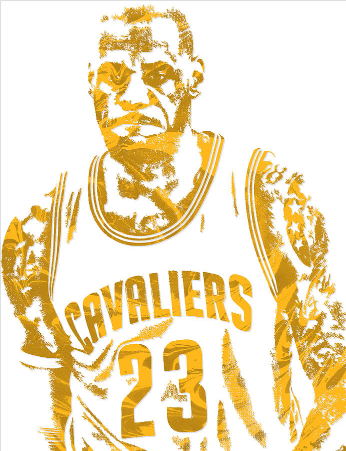 Lebron James Cleveland Cavaliers Pixel Art 20 Kids T-Shirt by Joe Hamilton  - Fine Art America