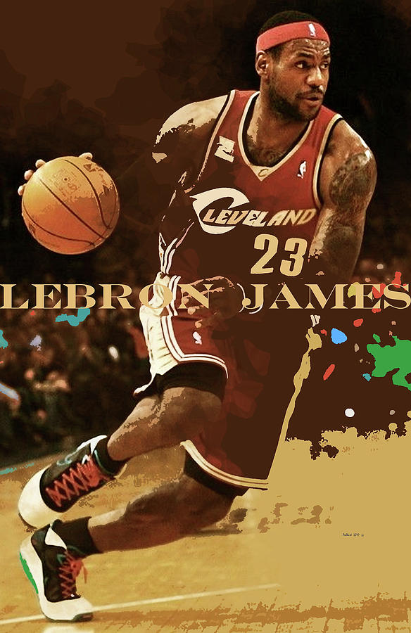 LeBron James, King James, Cleveland Cavaliers Mixed Media by Thomas Pollart  - Fine Art America