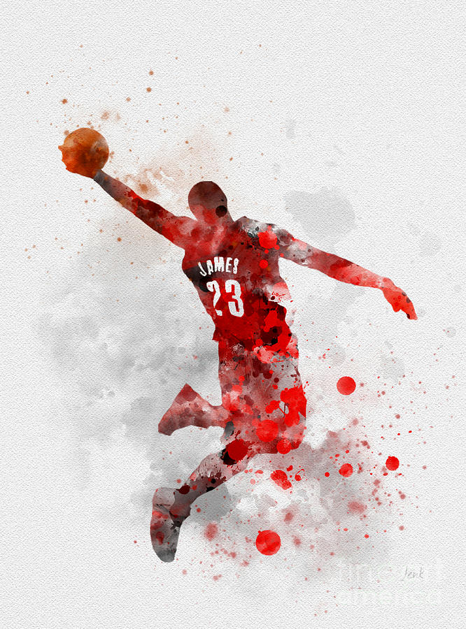 LeBron James Mixed Media by My Inspiration