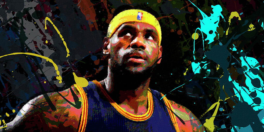 LeBron James Painting by Richard Day