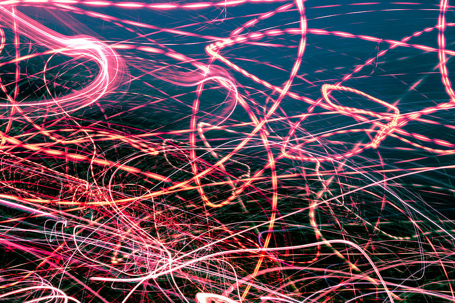 LED Neon Gas Dance UFA #4 Photograph by John Williams