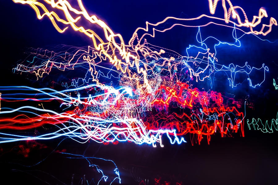 LED Neon Gas Dance UFA #7 Photograph by John Williams