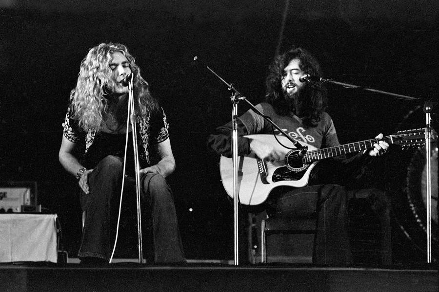 Led Zeppelin Photograph - Led Zeppelin 1971 Acoustic by Chris Walter