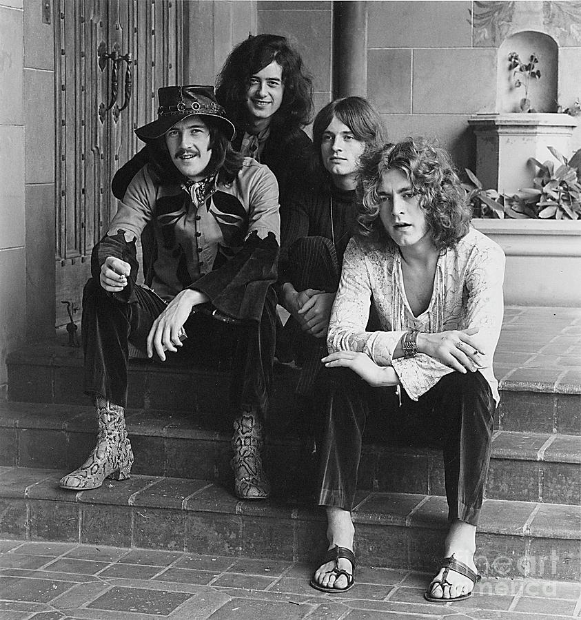 Led Zeppelin Photograph - Led Zeppelin At The Chateau Fine Art Print by Jay Thompson Led Zeppelin Photograph - Led Zeppelin At The Chateau Fine Art Print by Jay Thompson