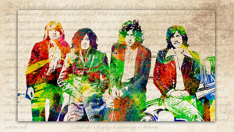 Led Zeppelin Digital Art by Patricia Lintner