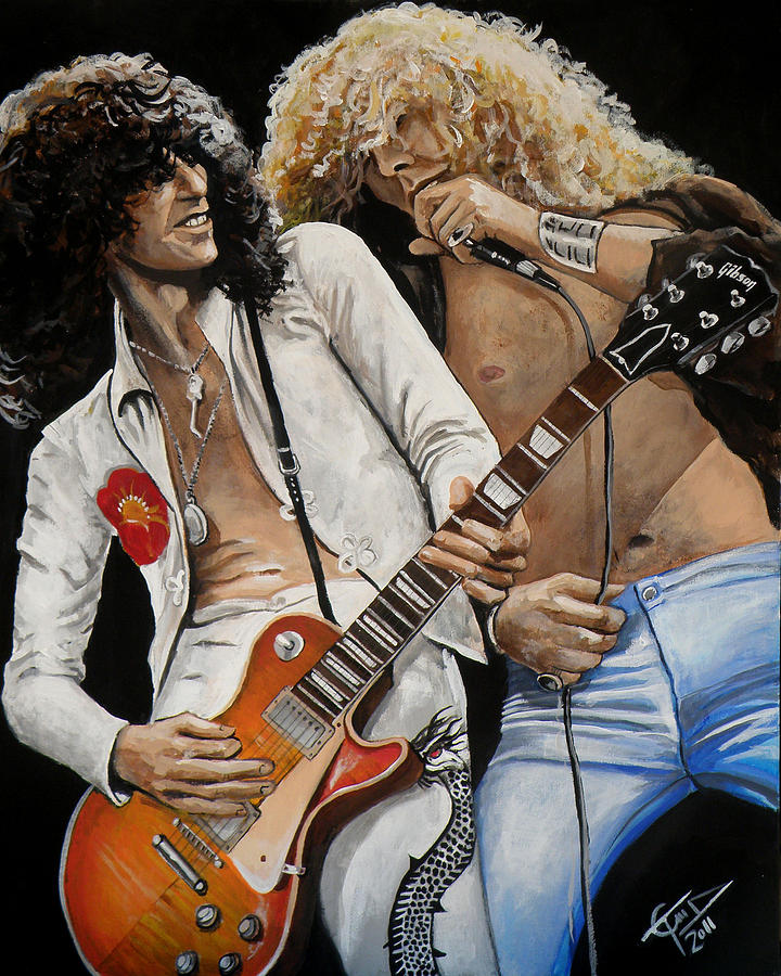Led Zeppelin Painting - Led Zeppelin by Tom Carlton
