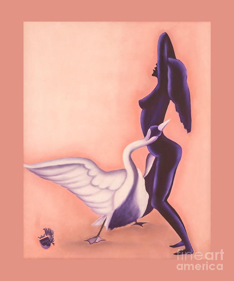 Leda and Swan 2 Painting by Johannes Murat