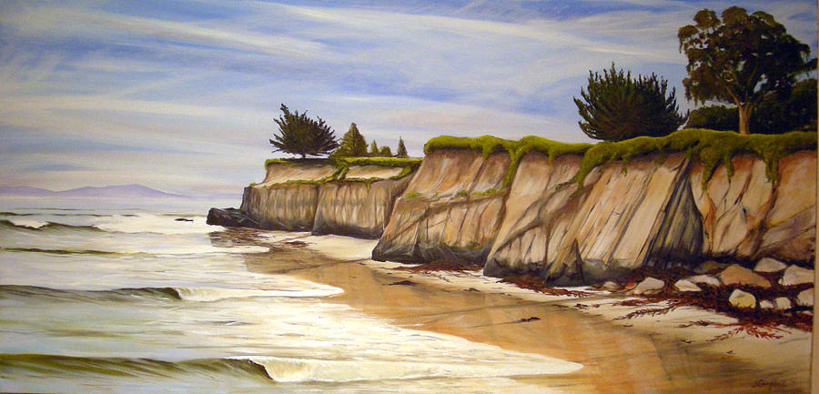 Ledbetter Point  by commission Painting by Jeffrey Campbell