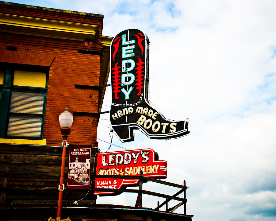 Fort Worth Photograph - Leddys Boots by David Waldo