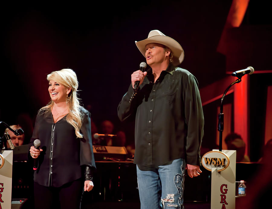 Lee Ann Womack, Alan Jackson at the Grand Ole Opry House Photograph by ...