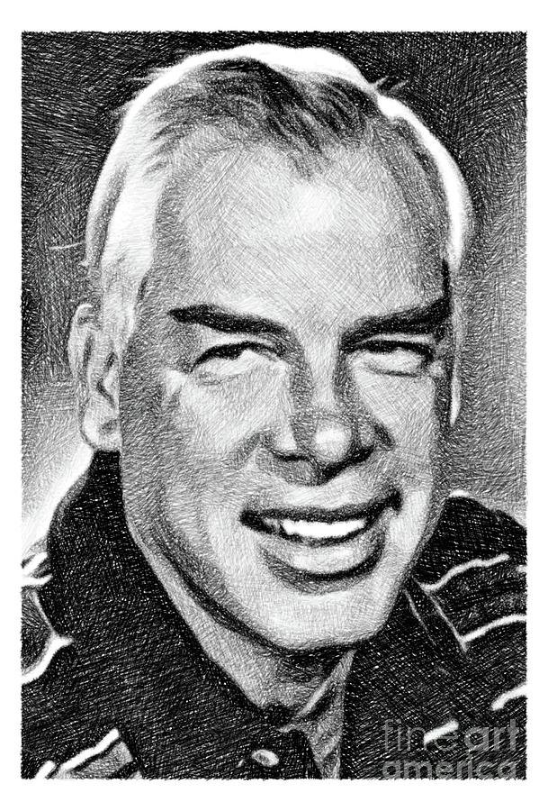 Lee Marvin, Vintage Actor By Js Drawing