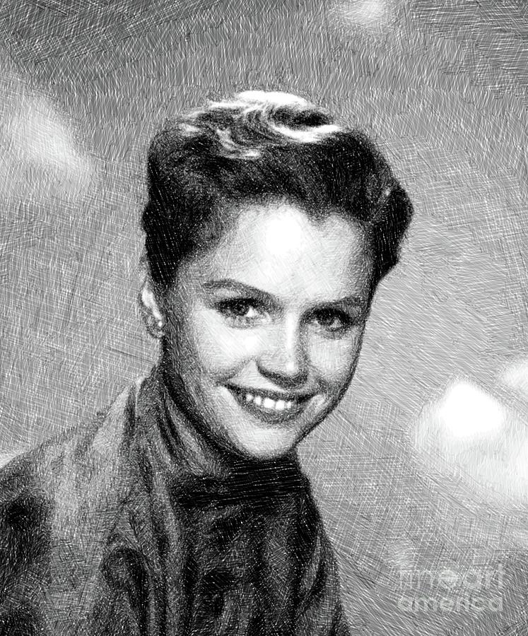 Lee Remick, Vintage Actress By Js Drawing