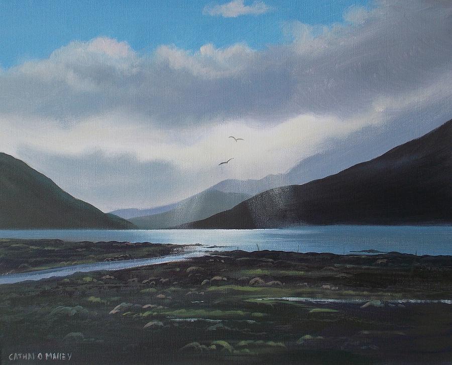 Leenane Autumn Painting by Cathal O malley