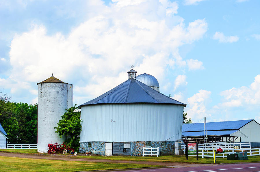 LeFebvre Round Barn, Wright County, Minnesota  Photograph by Deborah Smolinske