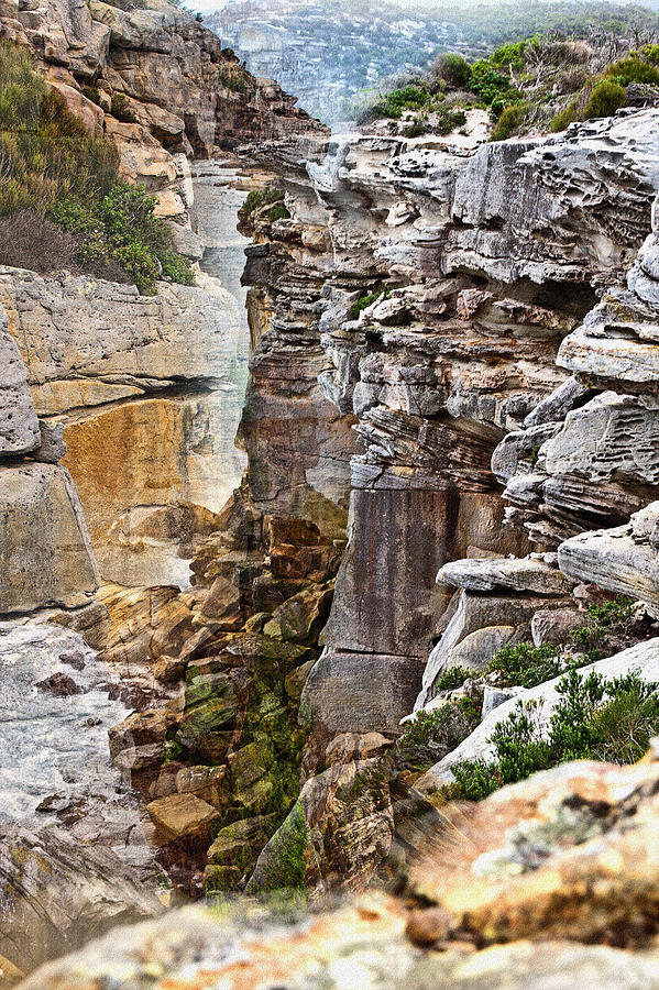 Cliff Photograph - Left And Right Side Of The Cliff by Miroslava Jurcik