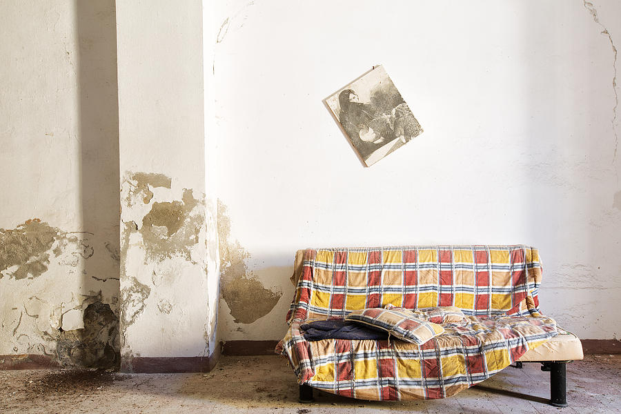 Left Behind Sofa  - Abandoned Building Photograph by Dirk Ercken