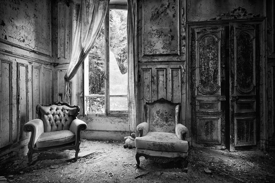 left behind sofa - Urban decay Photograph by Dirk Ercken