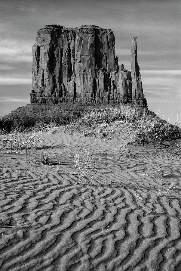 Left Mitten At Monument Valley Photograph by Dave Mills