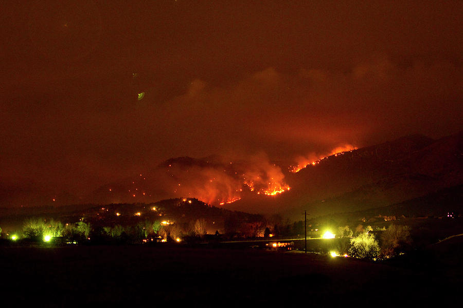 Lefthand Canyon Wildfire Boulder County Colorado 3-11-2011 Photograph by James BO Insogna