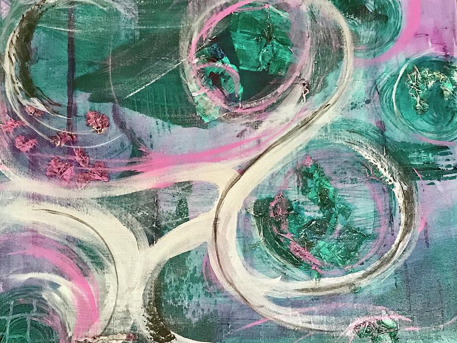 Swirls Painting by Laura Jaffe