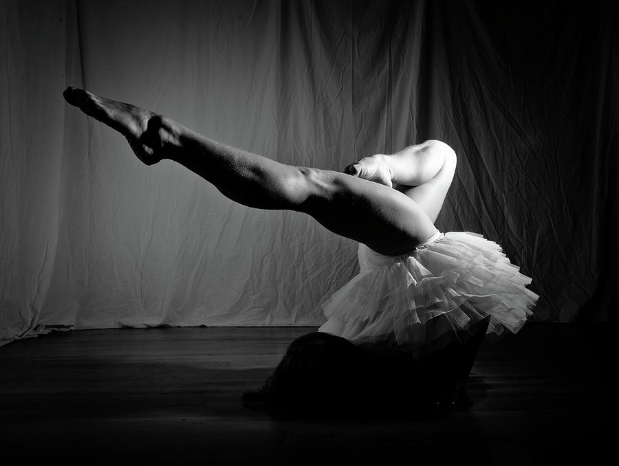 Dance Photograph - Leg Stretch by Scott Sawyer