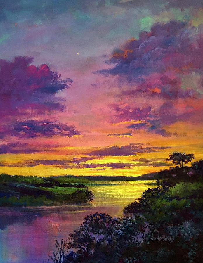 Legend Of A Sunset  #1 Painting by Rand Burns