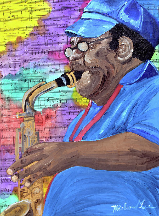 Jazz Painting - Legend of Jazz by Michael Lee