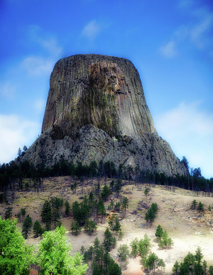Legend Of The Bear Wyoming Devils Tower National Monument Photograph by Thomas Woolworth