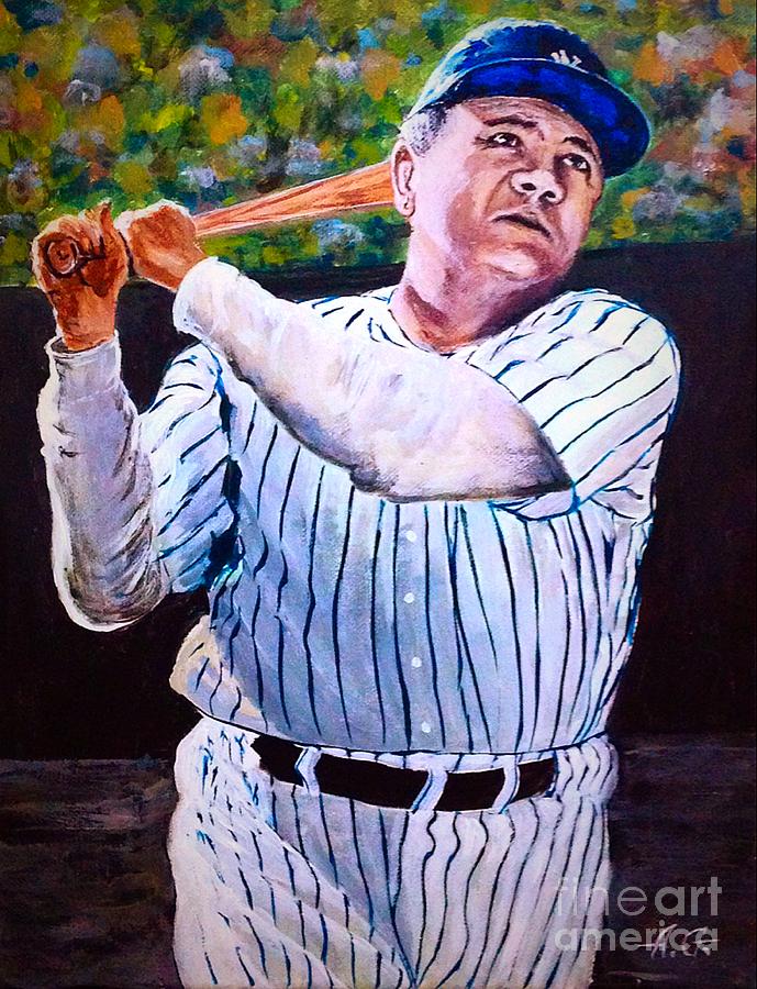 Babe Ruth Painting - Legendary Babe Ruth by Alexander Gatsaniouk