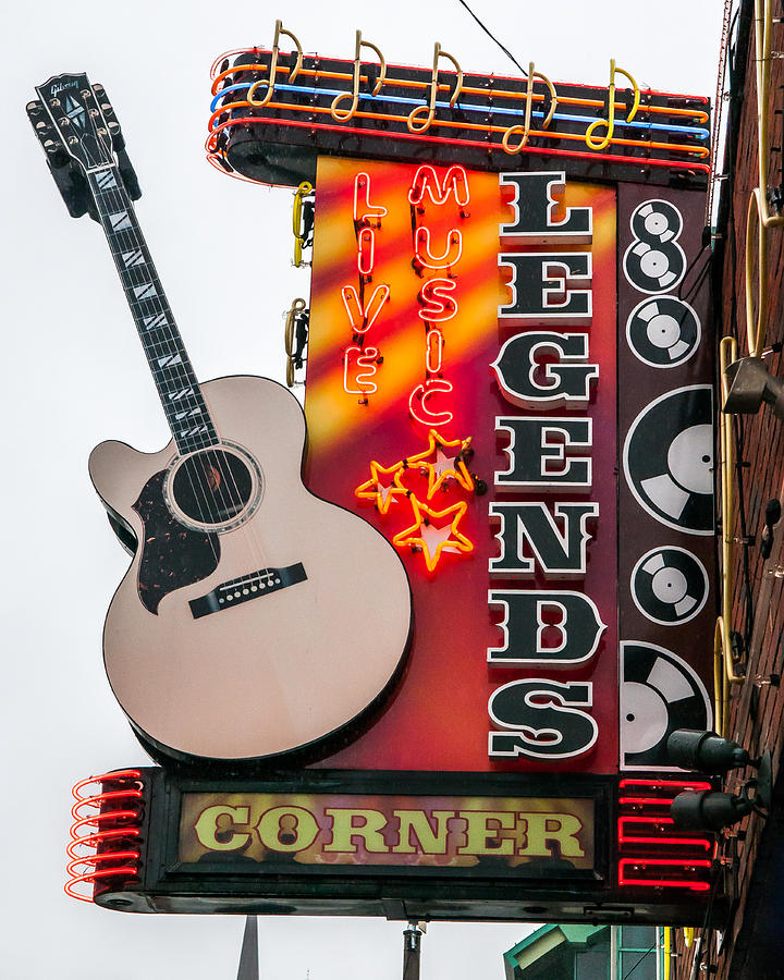 Nashville Photograph - Legends Corner by William Krumpelman