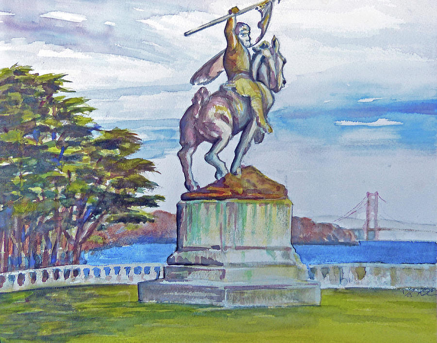 Legion of Honor View Painting by Karen Coggeshall