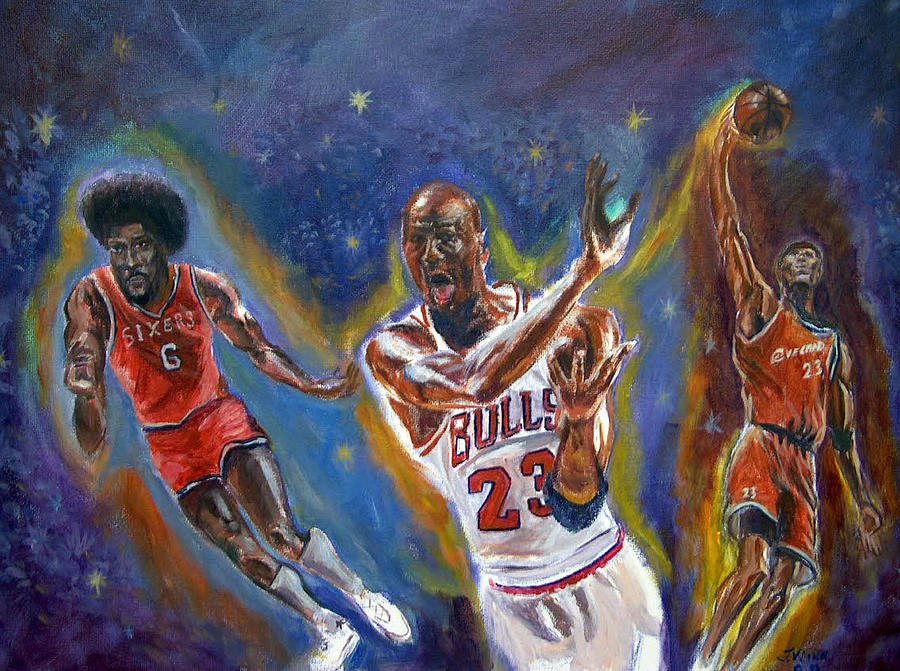 Sports Painting - Legned ll by Tommy  Winn