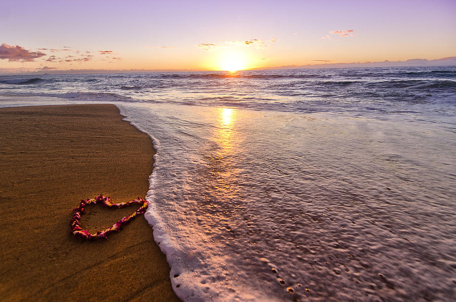 Lei of Love Polihale Kauai Hawaii Photograph by Lawrence Knutsson