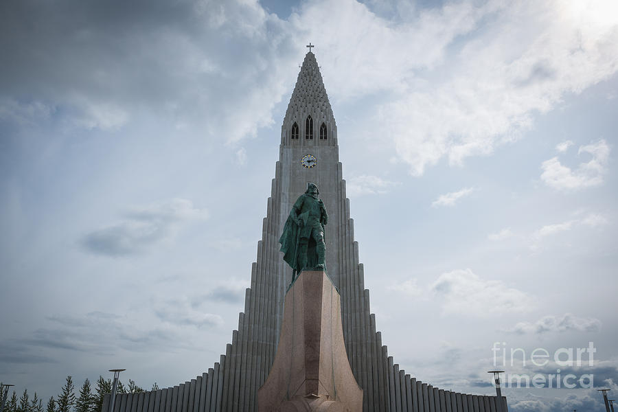 Leif Erikson Iceland Statue Photograph by Michael Ver Sprill