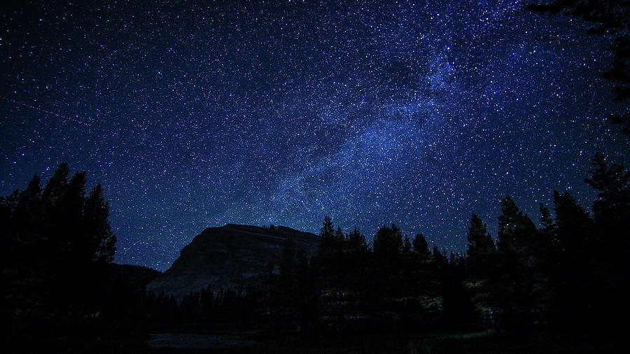 Lembert Dome Milky Way Stars Yosemite Photograph by Lawrence S Richardson Jr