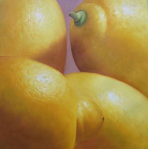 Still Life Painting - Lemmons by Chuck Zhou Still Life Painting - Lemmons by Chuck Zhou