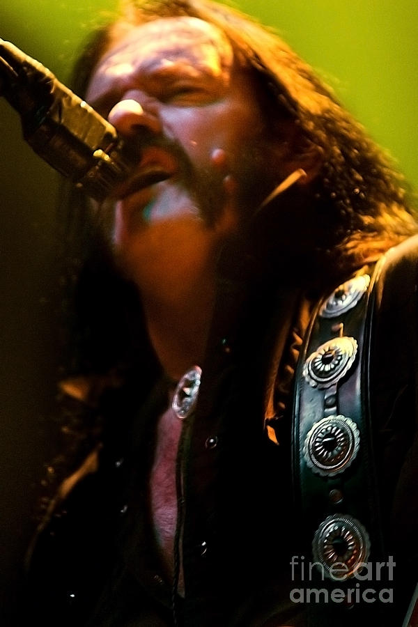 Slash Photograph - Lemmy Kilmister - Motorhead 2007 UK Live Concert s43 by Vintage Rock Photos