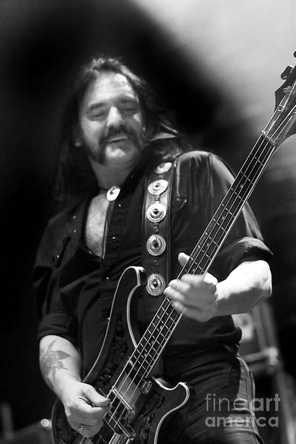 Slash Photograph - Lemmy Kilmister - Motorhead 2007 UK Live Concert Tour S60 by Vintage Rock Photos