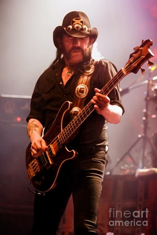 Slash Photograph - Lemmy Kilmister Motorhead 2009 UK Live Concert Tour s10 by Vintage Rock Photos