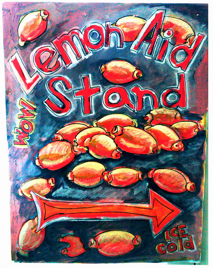 Still Life Painting - Lemon Aid Stand 1 by Don Thibodeaux