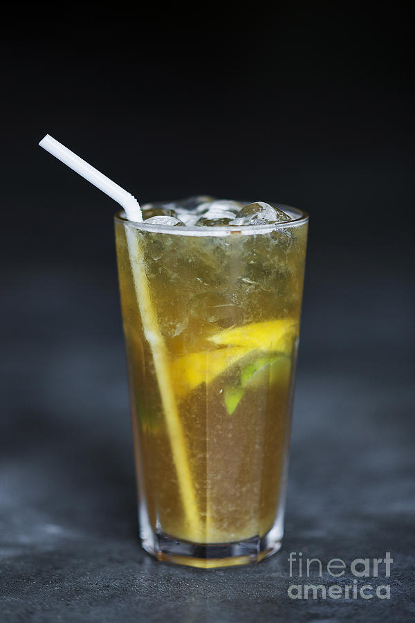 Lemon And Lime Ice Tea With Brown Sugar And Angostura Bitters Photograph by JM Travel Photography