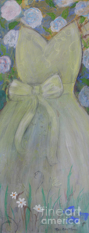 Lemon Chiffon Dress Painting by Robin Pedrero