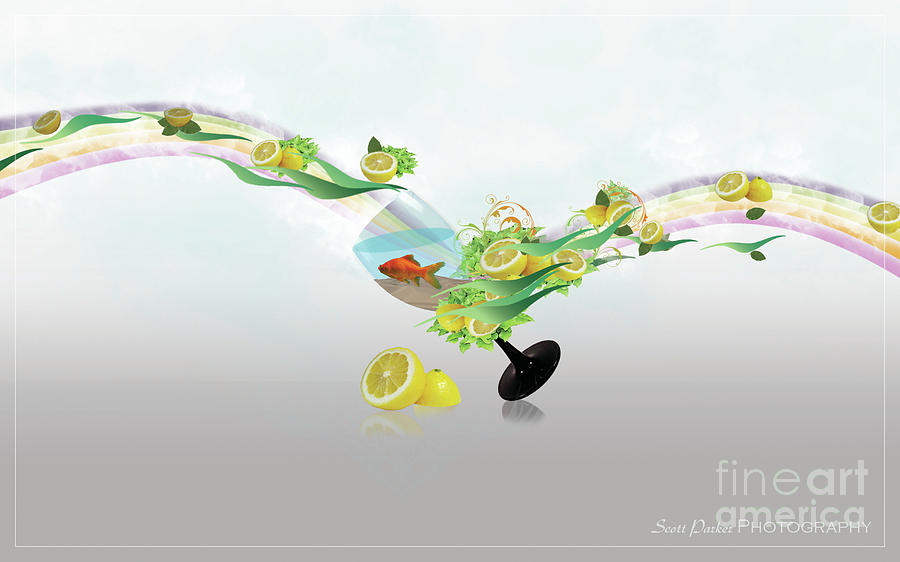 Lemon Fish Digital Art by Scott Parker