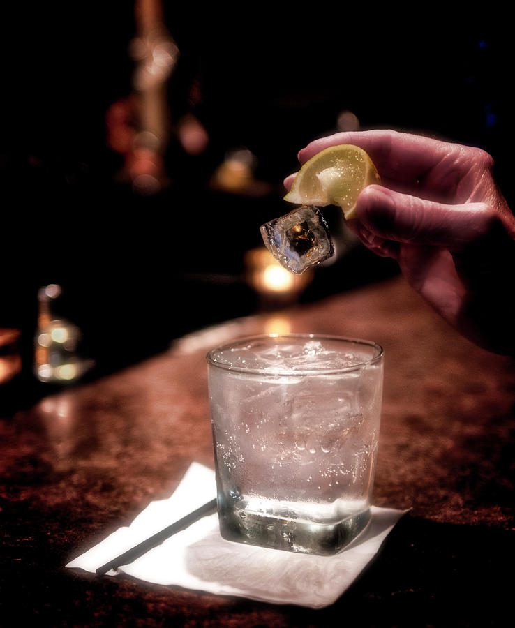 Lemon, Ice, gin and tonicT Photograph by David Kay
