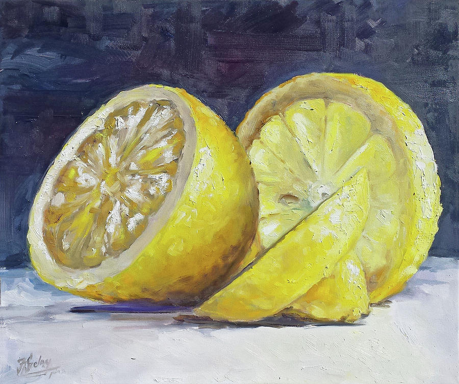 Lemon Painting by Irek Szelag